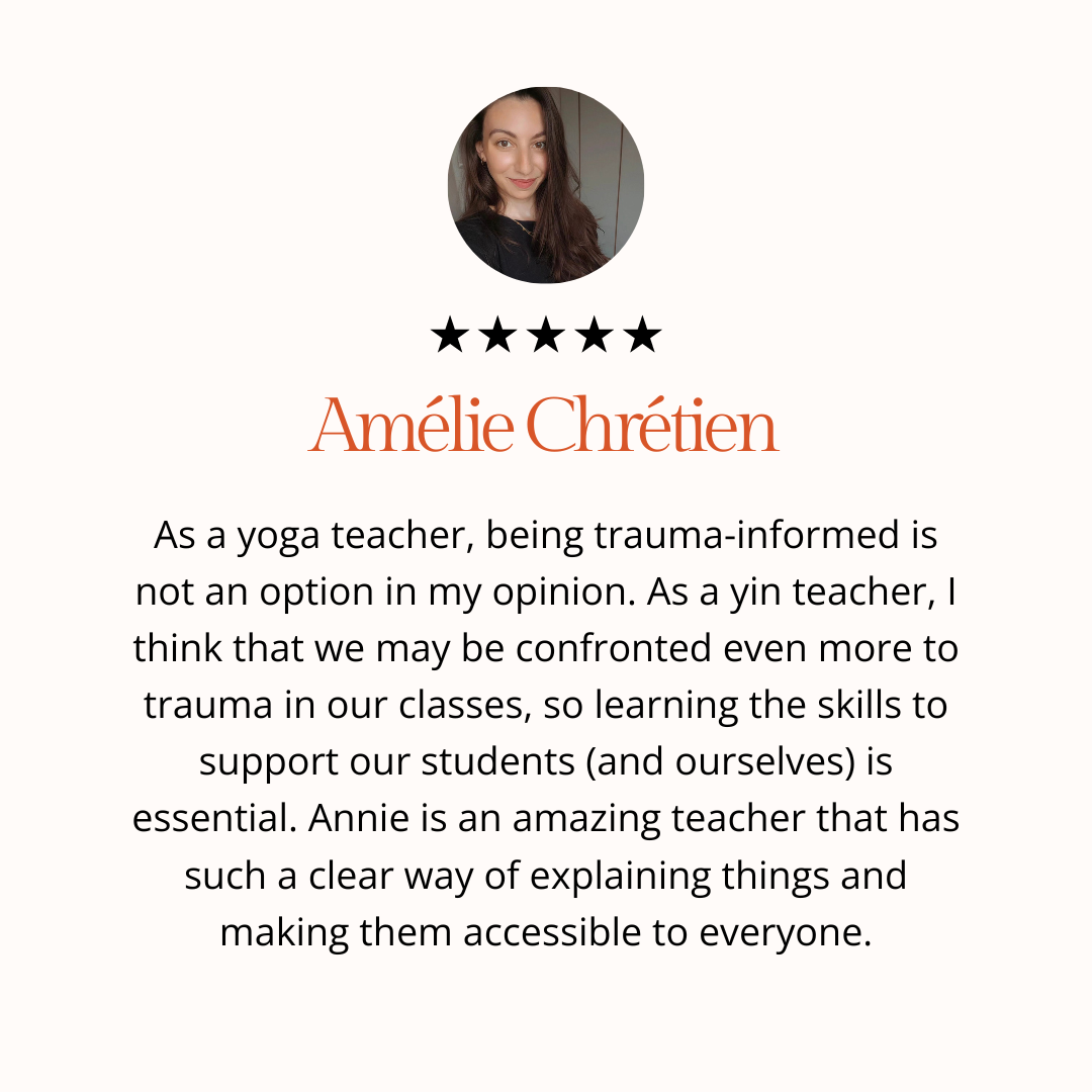 Trauma Informed Yin Yoga Teacher Training Yoga Alliance 2024 Annie Au