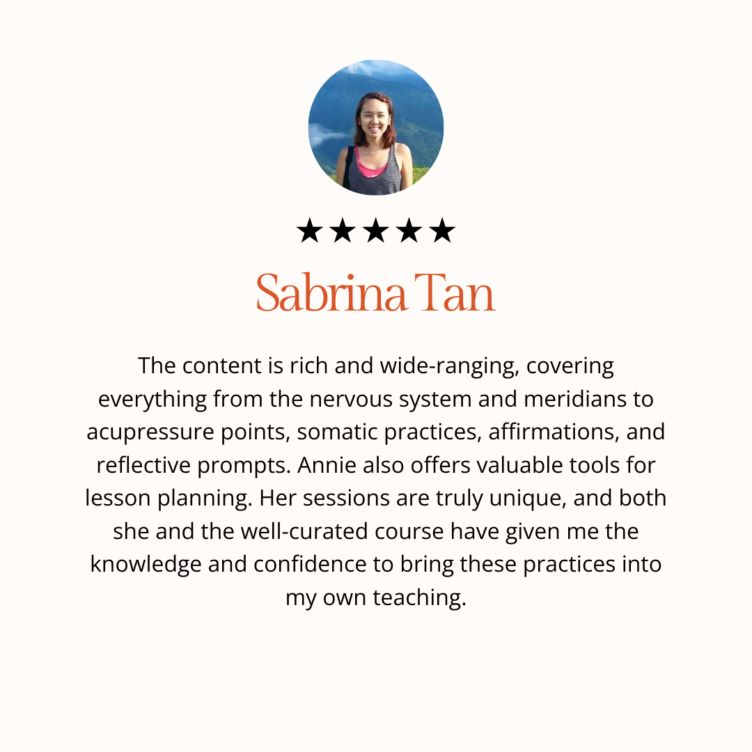 Annie Au Trauma Informed Yin yoga teacher training Yoga Alliance accredited